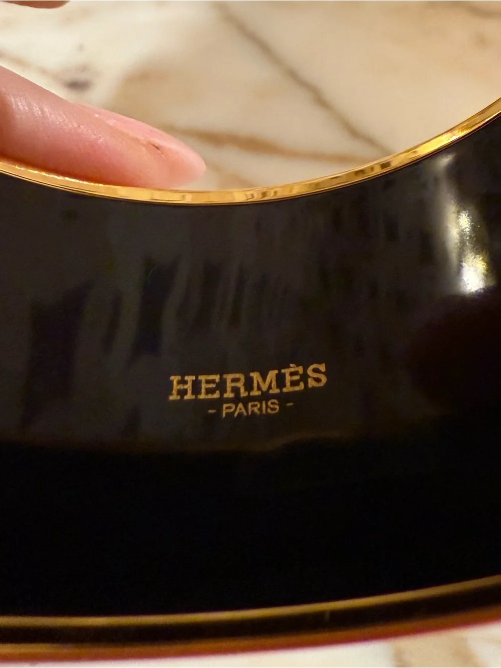 Hermes Black and Gold Smart Bracelet Band - Wearable Accessory authentic